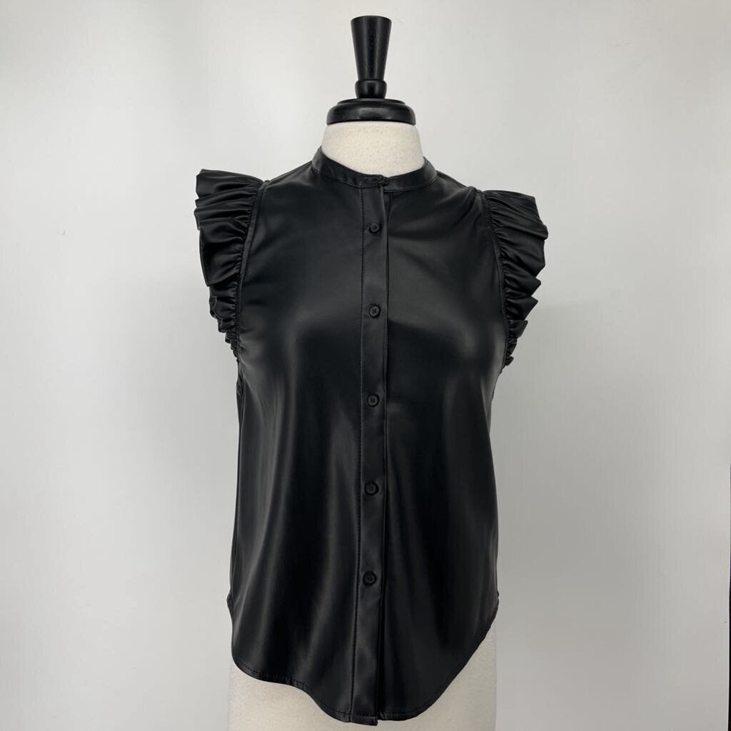 Express Faux Leather Shirt