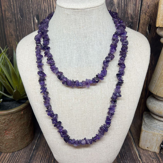 Amethyst Chips Necklace