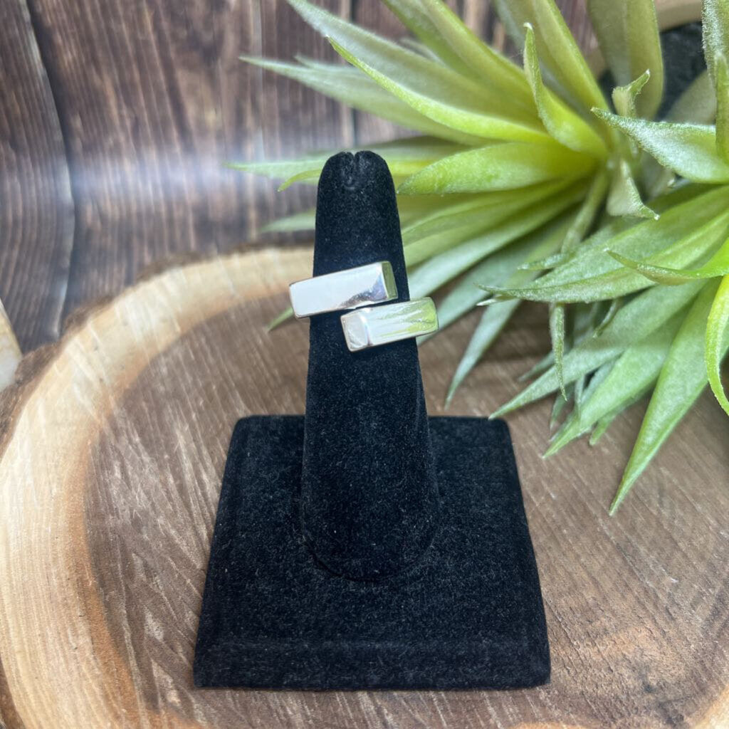 Sterling Stacked Box Ring