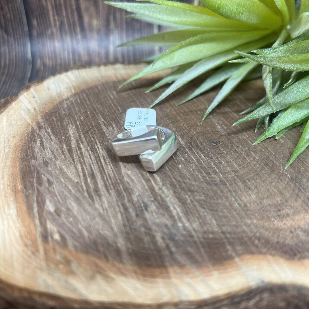 Sterling Stacked Box Ring