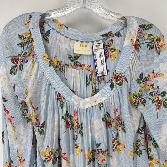 Maeve Floral Stripe Shirt