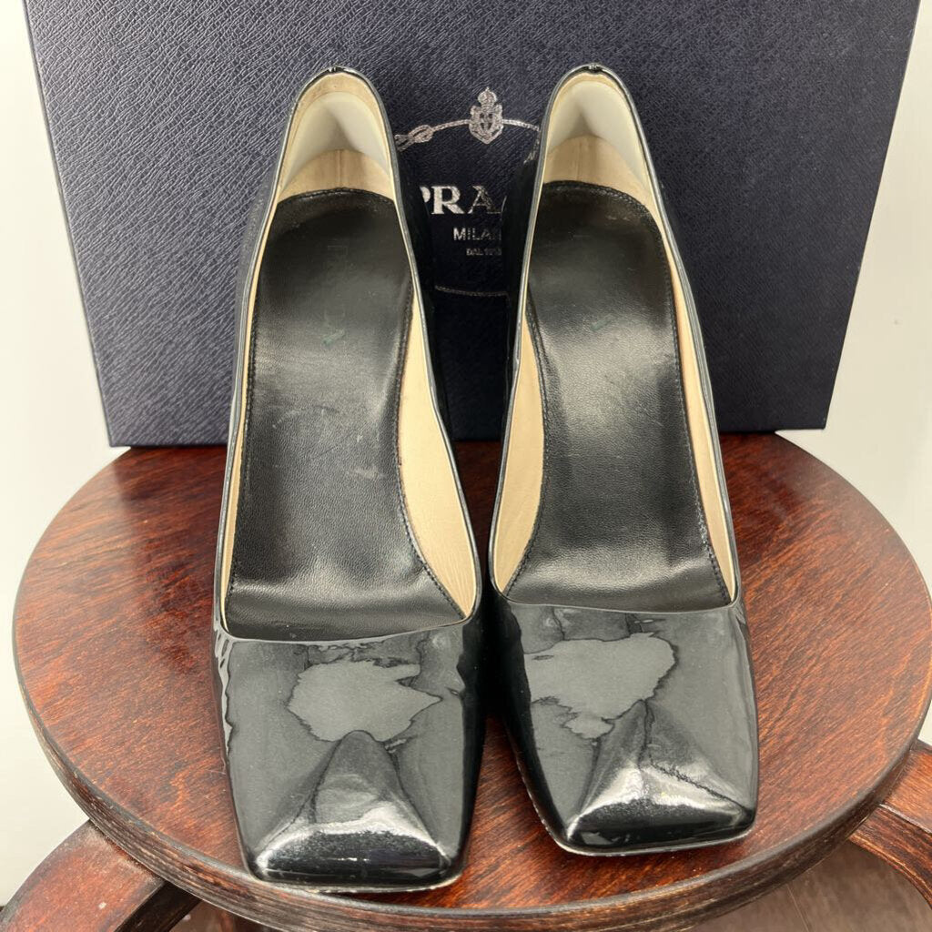 Prada Square Toe Heels