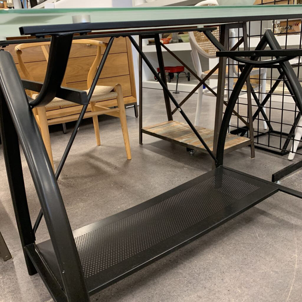 Tempered Glass Top Desk