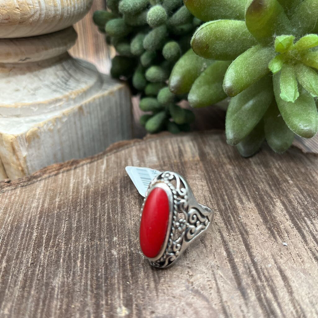 Sterling and Stone Ring