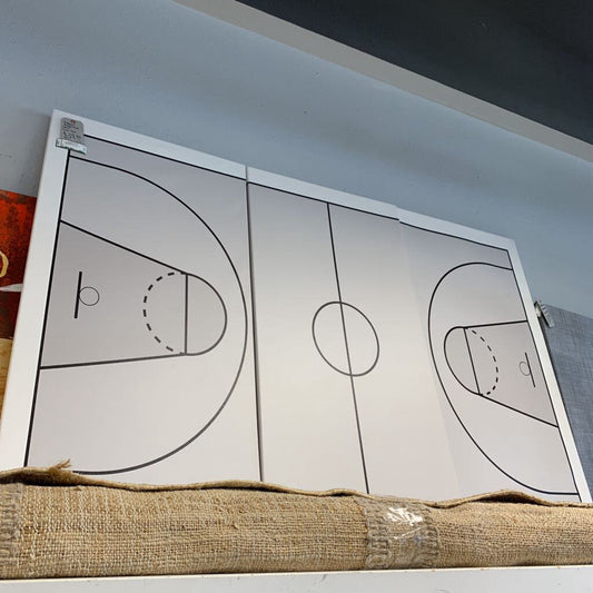 3 Panel Basketball Court on Canvas