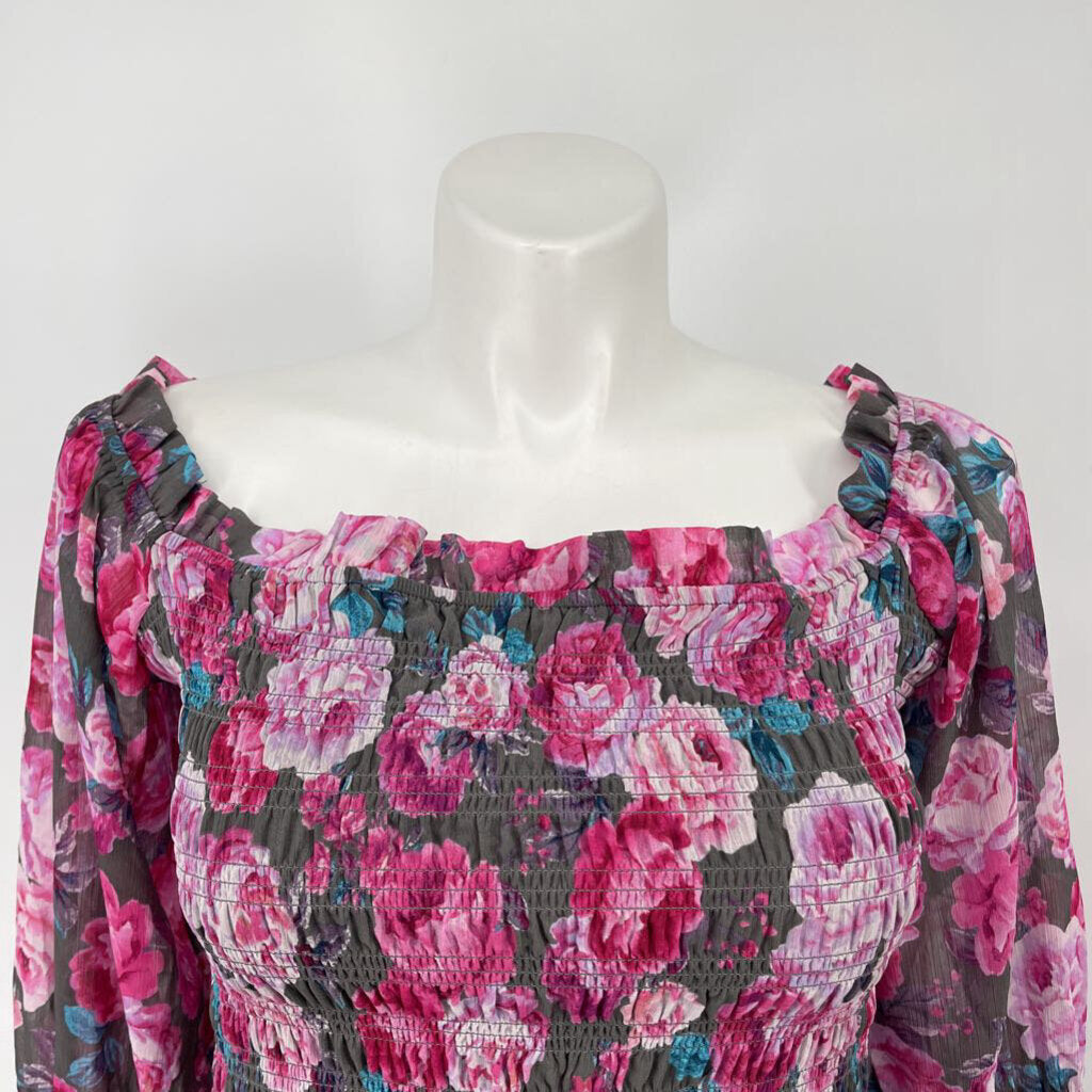 Torrid L/s Floral Shirt