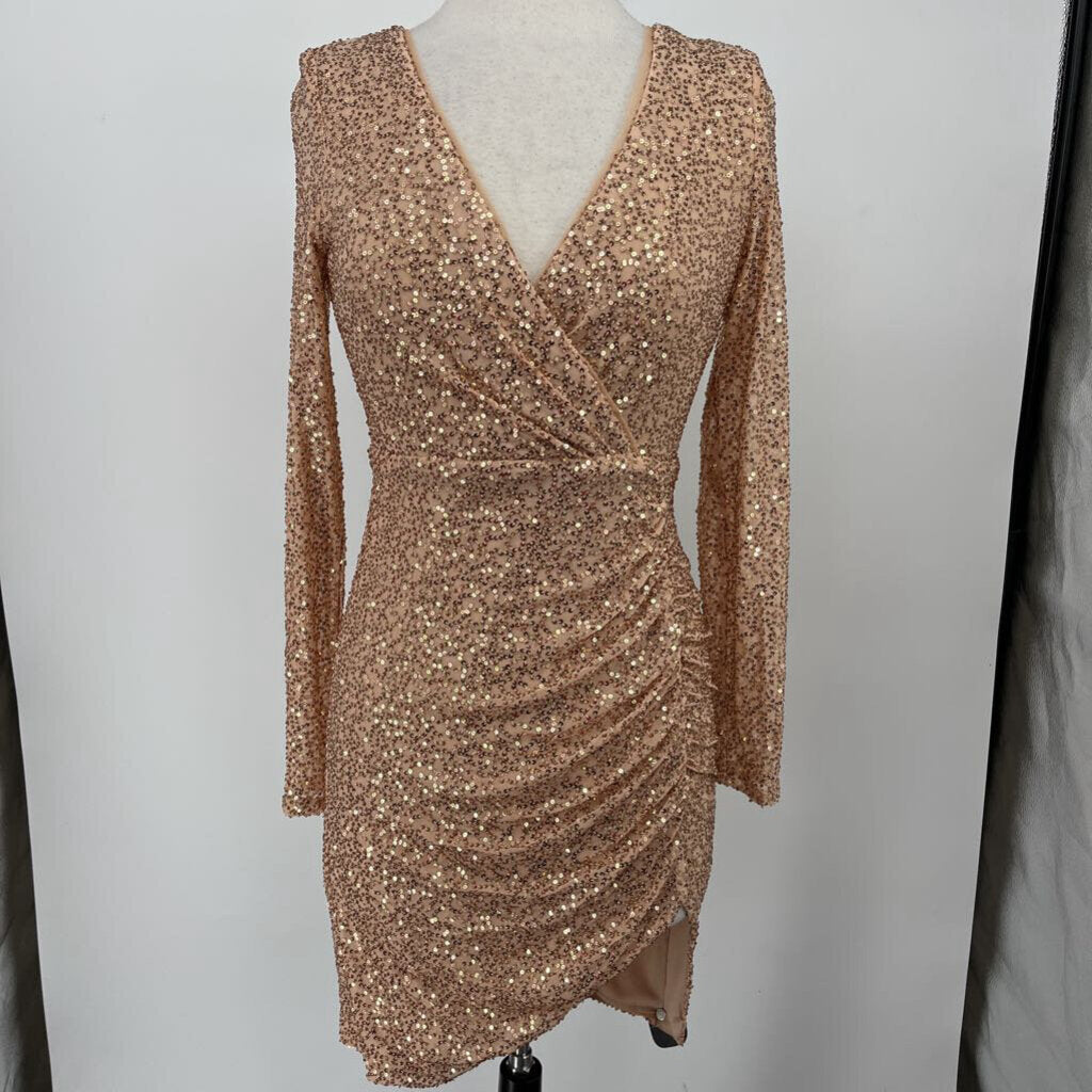 Betsy Adam l/s glitter Dress