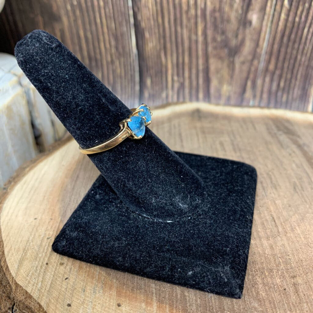 Blue Hearts 10k Ring