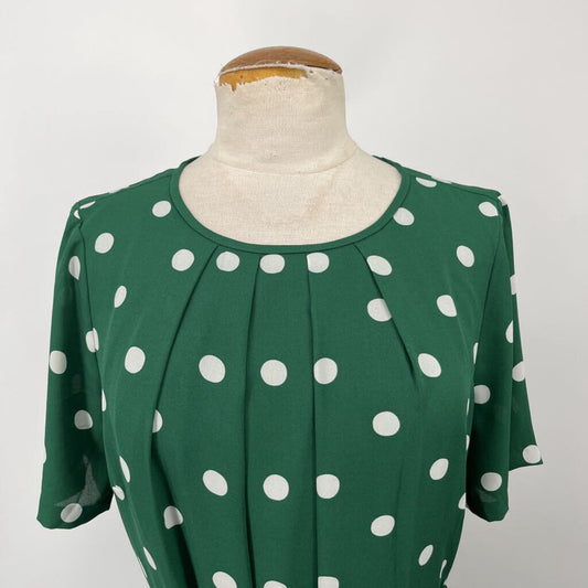 Ann Taylor S/s Polka Dot Dress