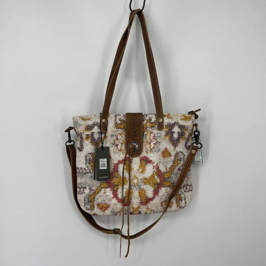 Myra Tapestry & Leather Shoulder Bag