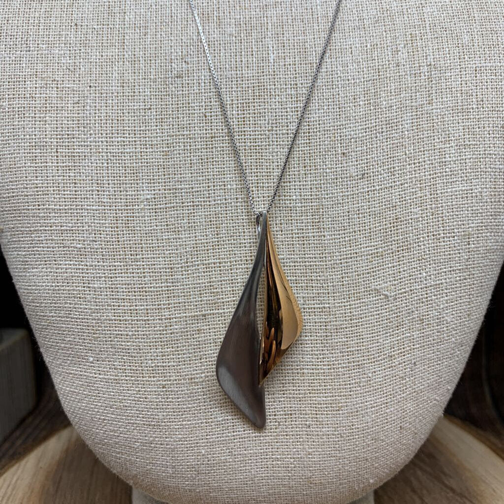 Sterling Two Tone Pendant