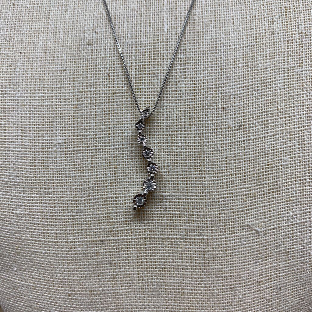 Sterling & Diamond Necklace