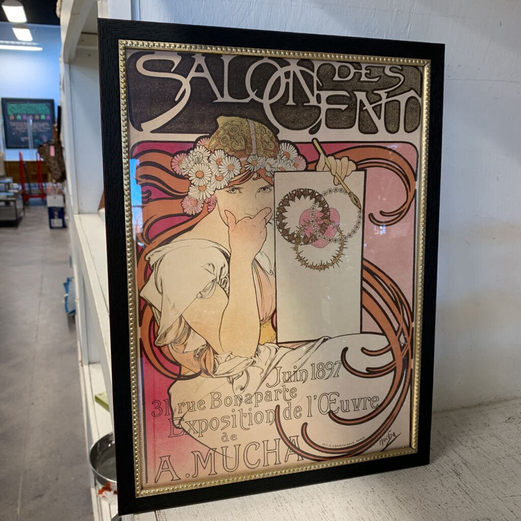 Framed Mucha Print