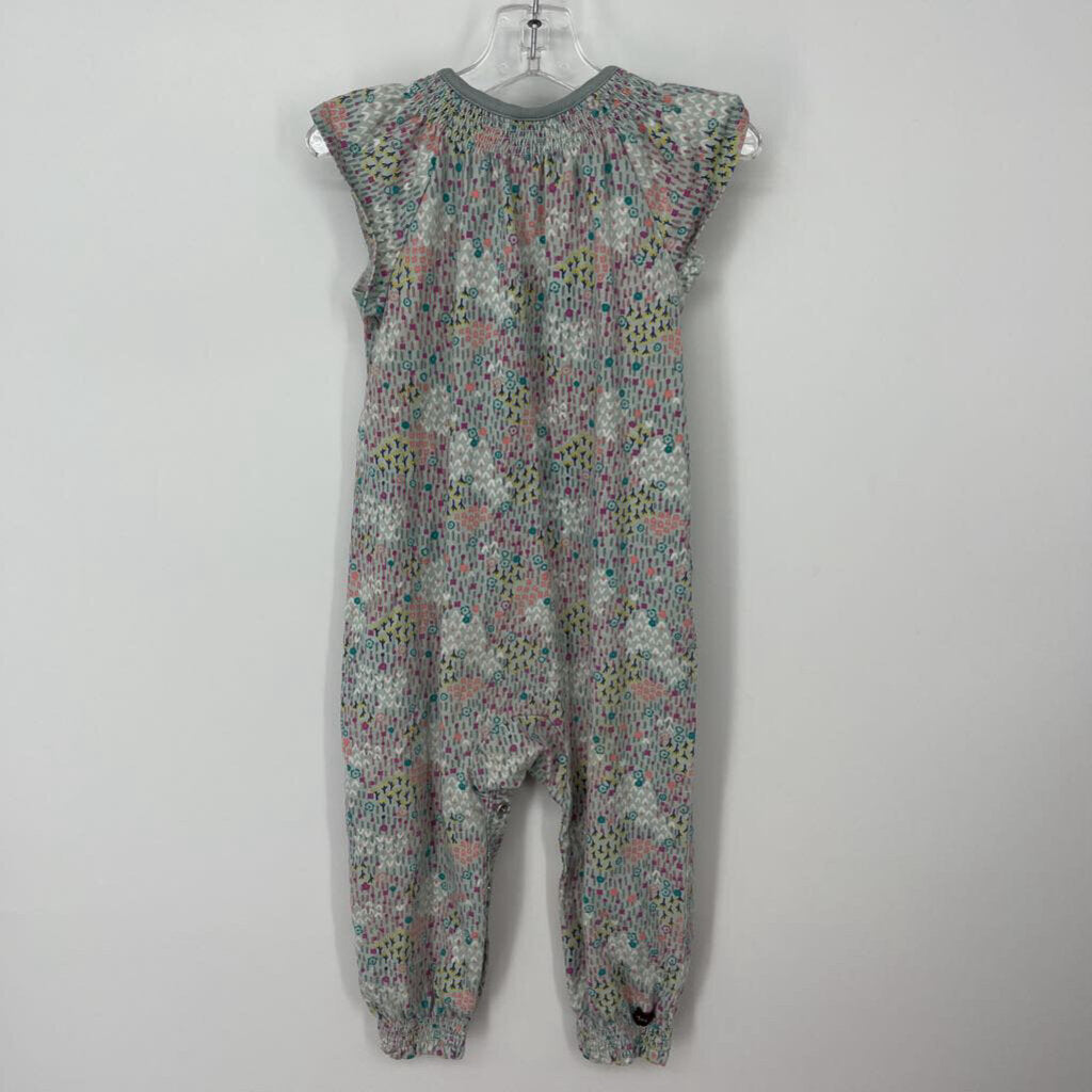 Tea S/s Floral Jumpsuit