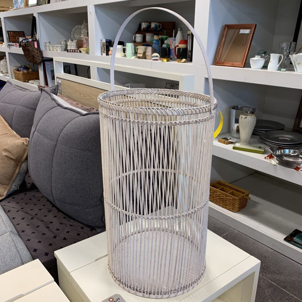 Wicker Cylinder Basket