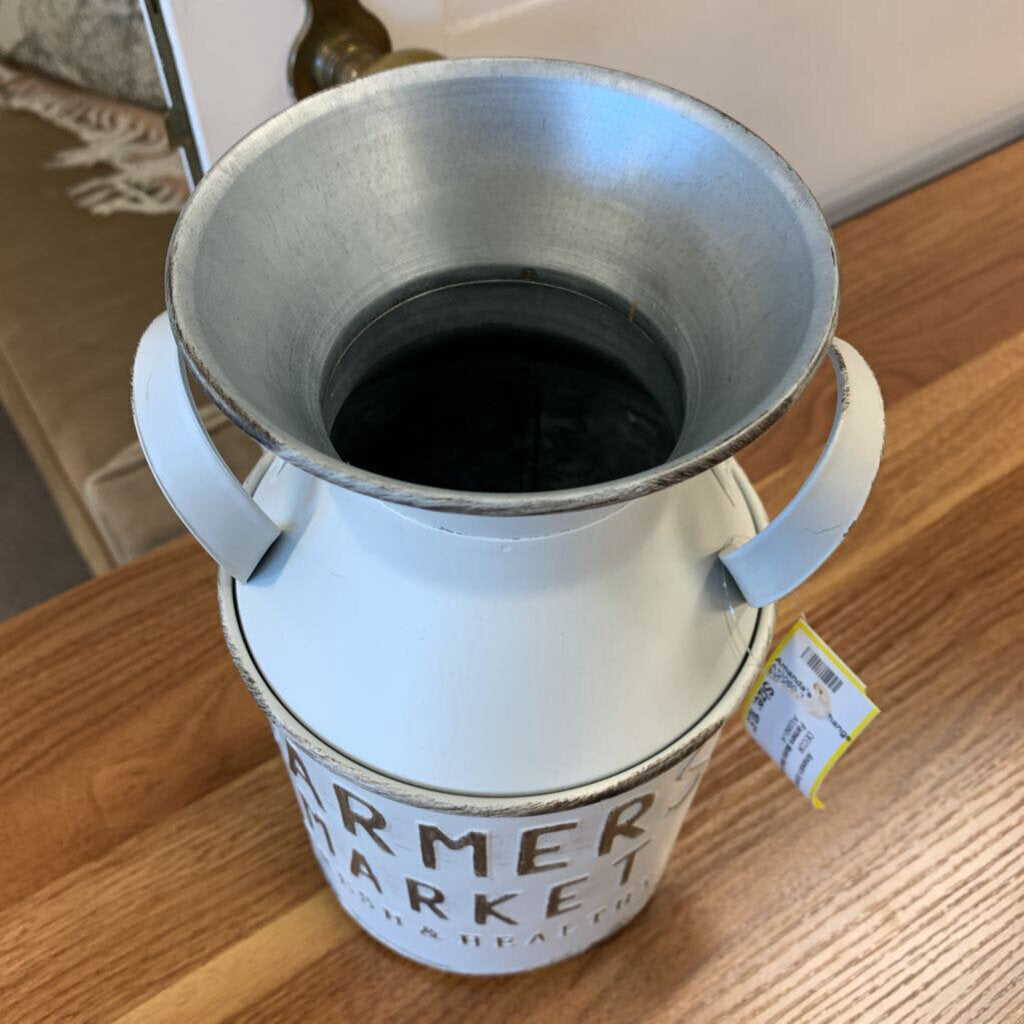 Farmers Market Metal Bucket