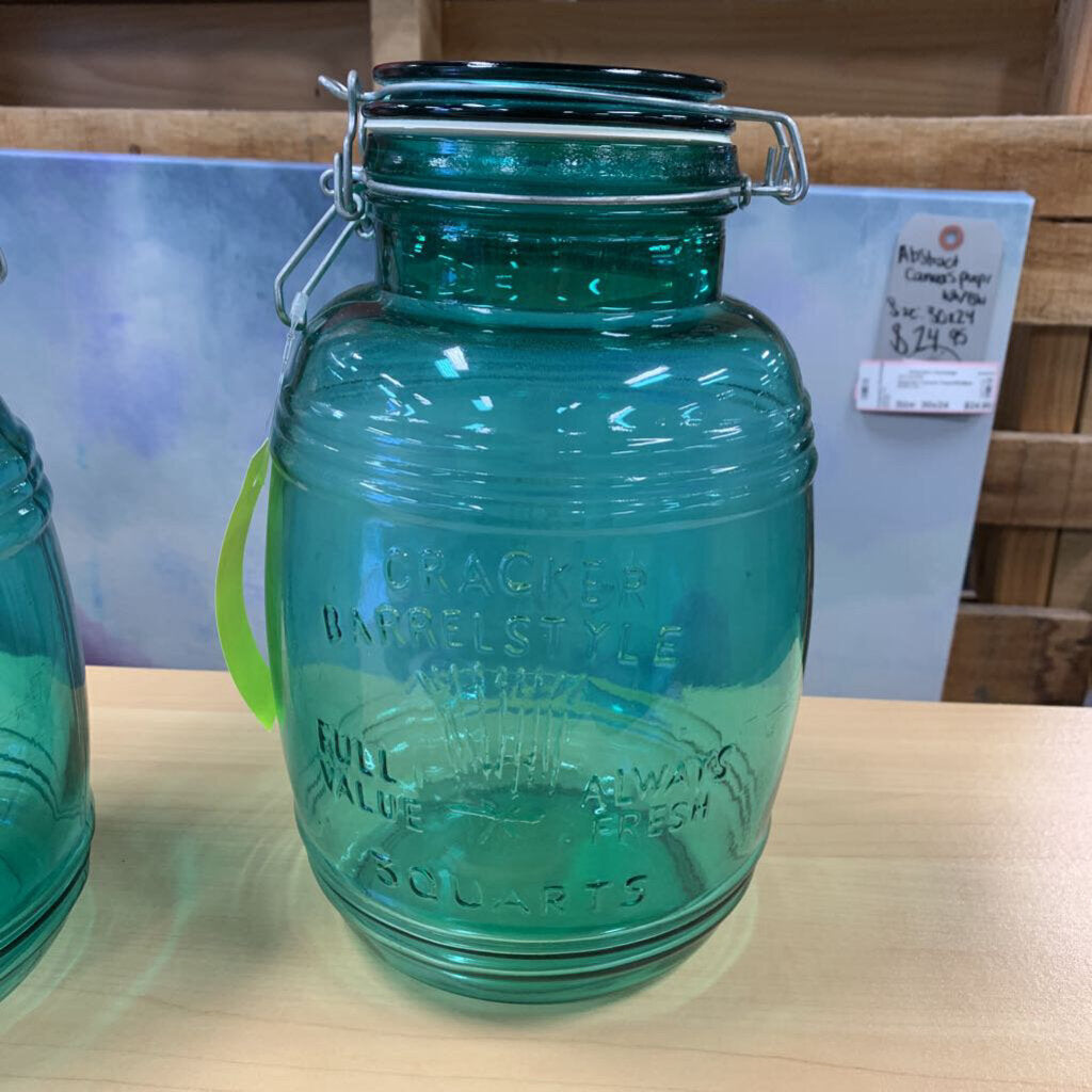 Cracker Barrel Glass Canister