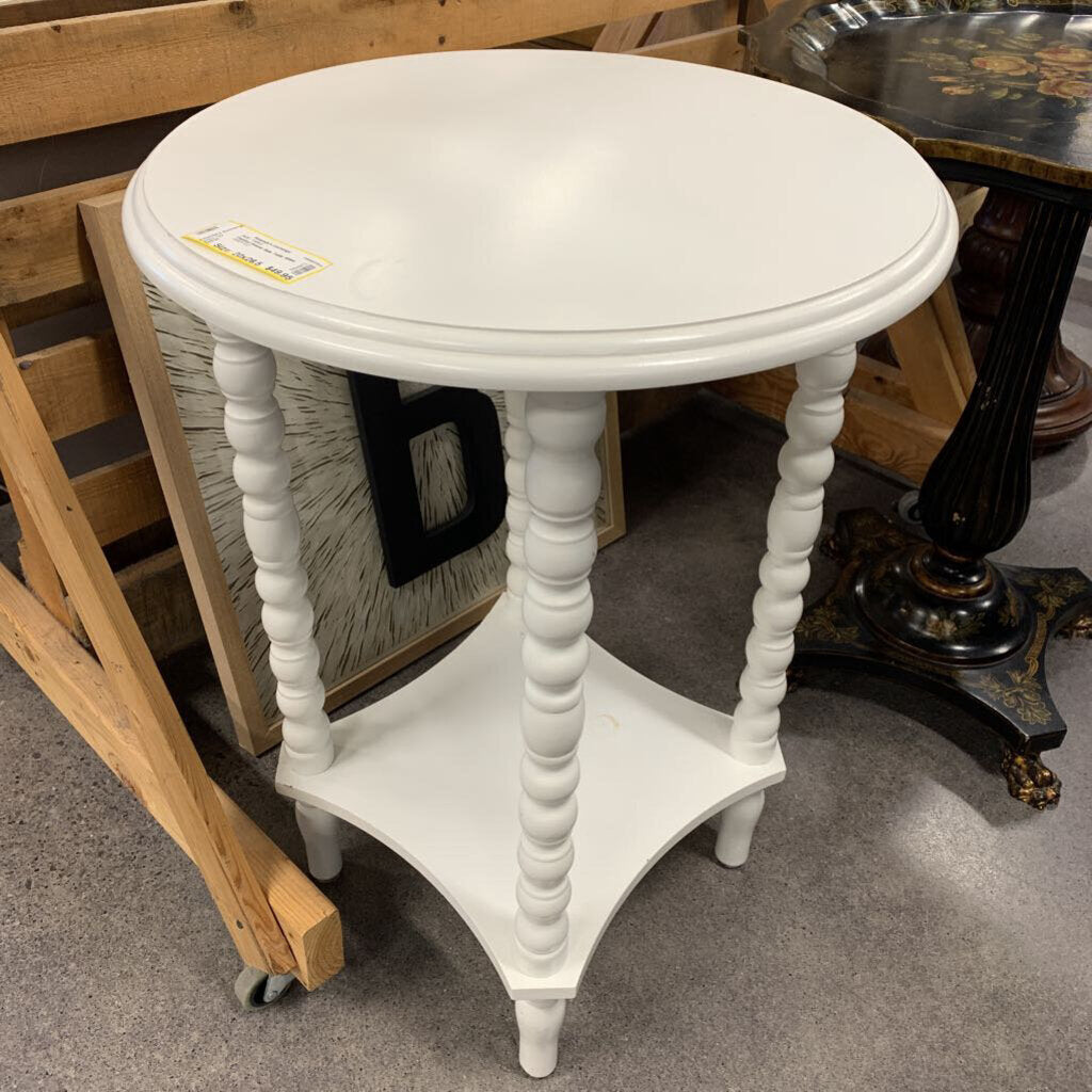 Painted Round Side Table