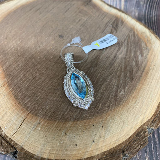 Judith Ripka Blue Quartz Pendant