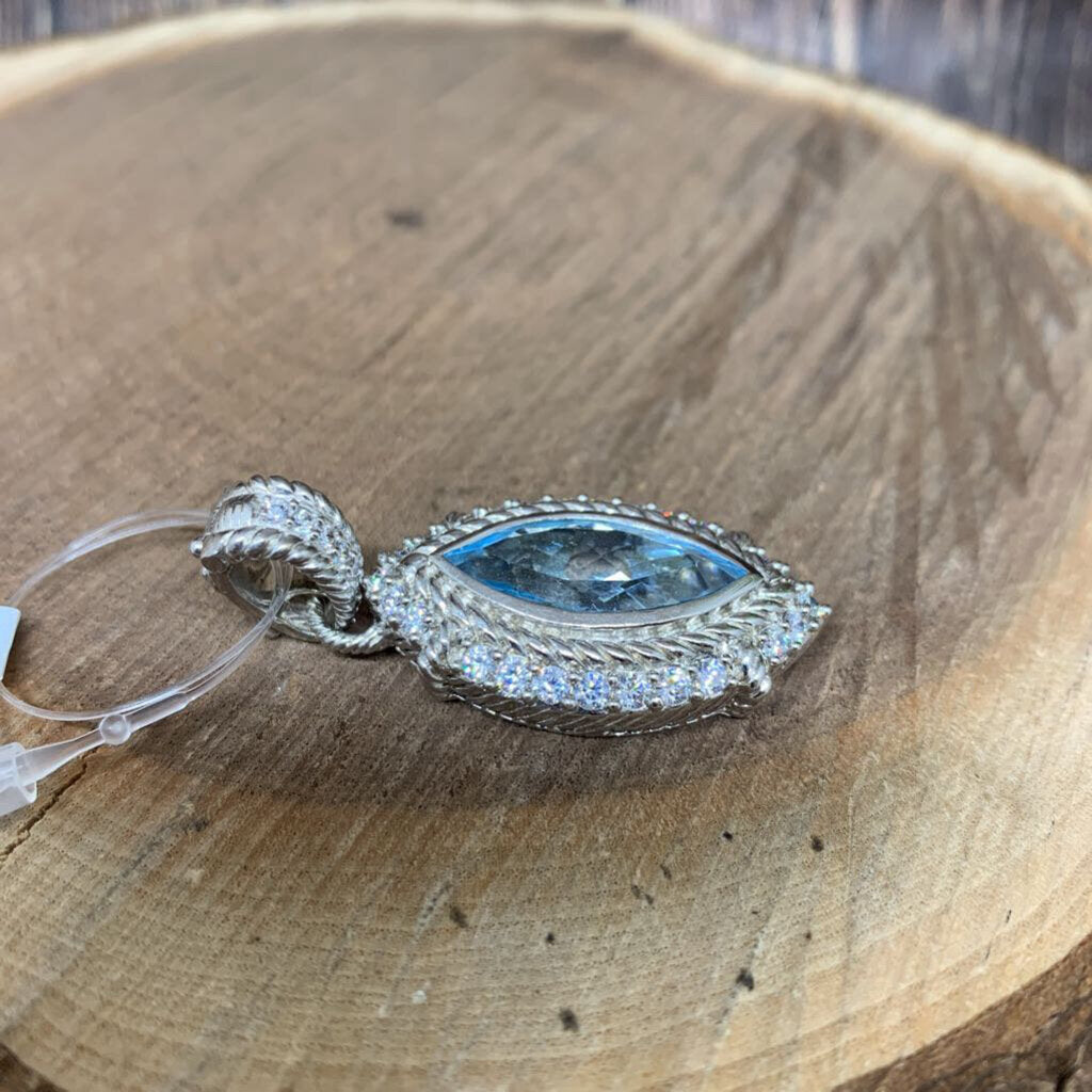 Judith Ripka Blue Quartz Pendant