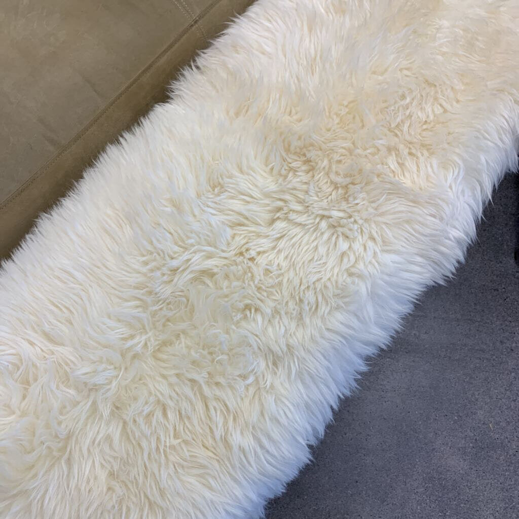 RH Sheepskin Bench