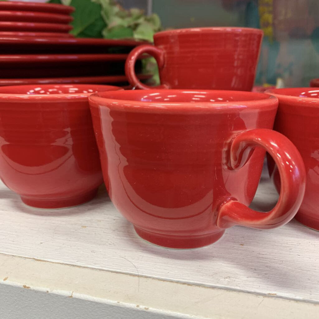 Fiestaware cups and saucers