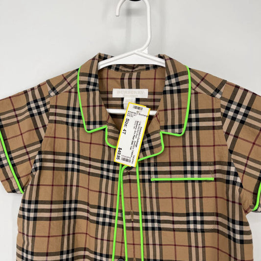 Burberry S/s Plaid Shirt