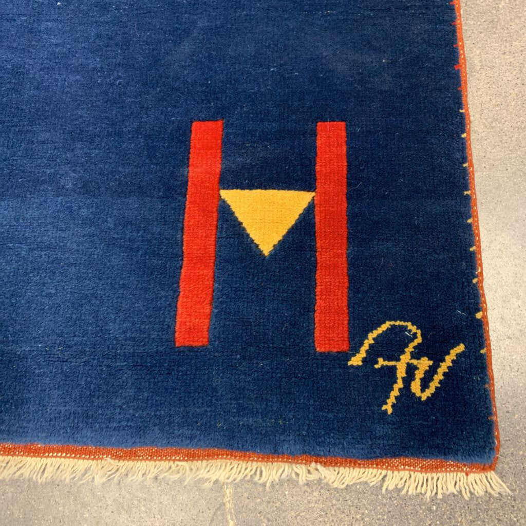 Abstract H Wool Rug