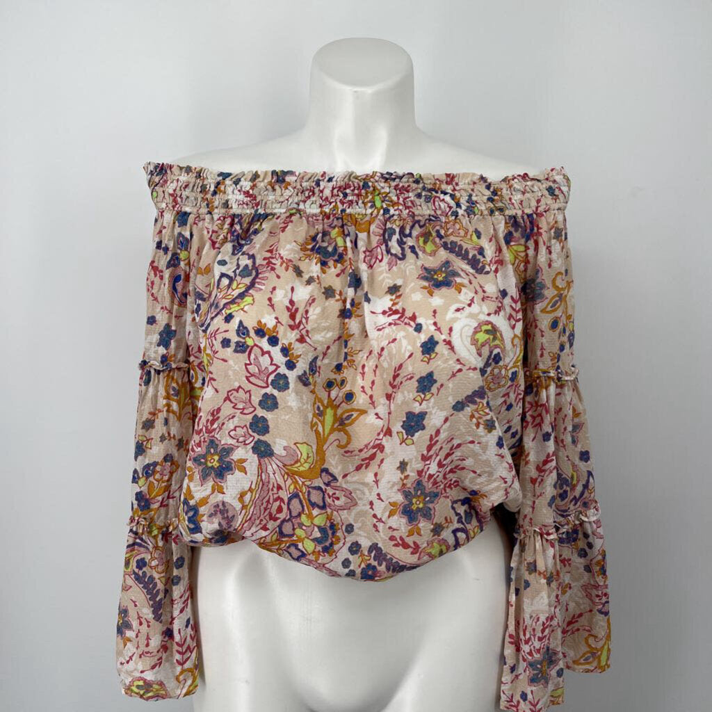 Free People L/s Floral Shirt