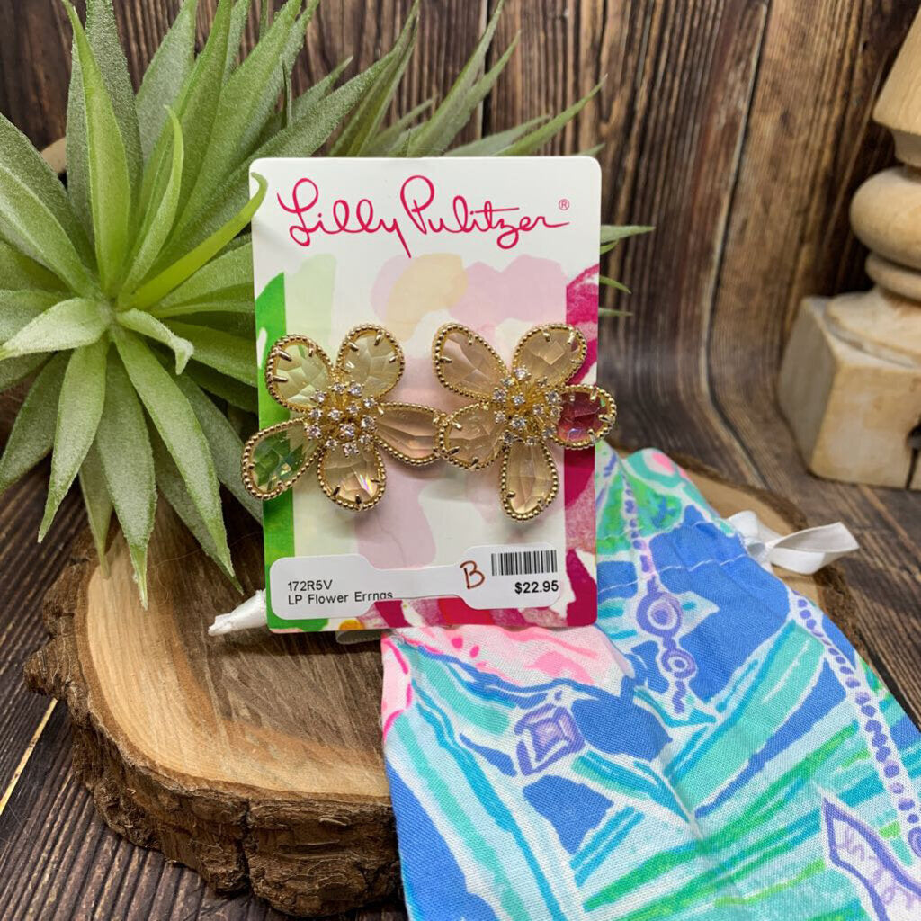 Lilly Pulitzer Golden Blooms Earrings