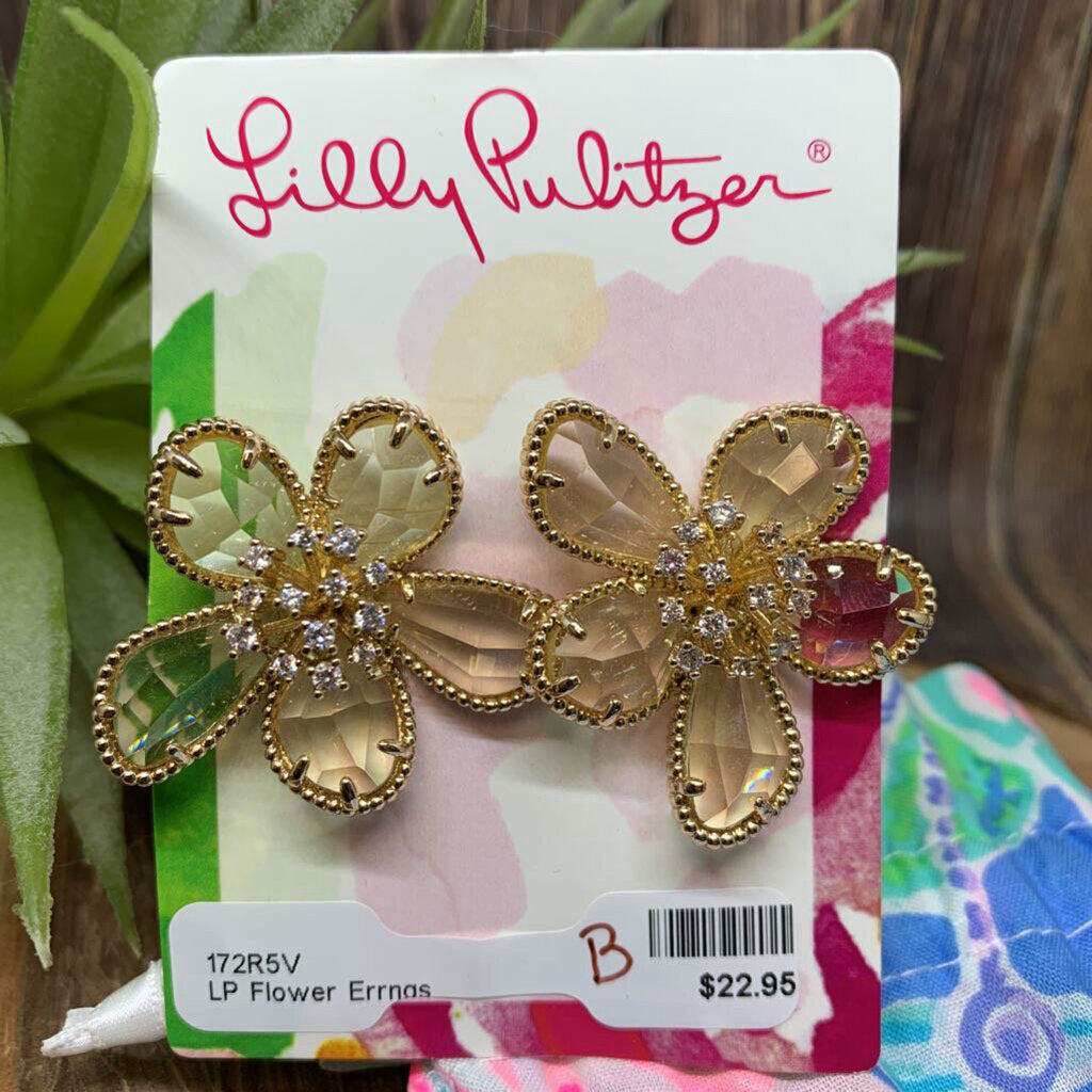 Lilly Pulitzer Golden Blooms Earrings