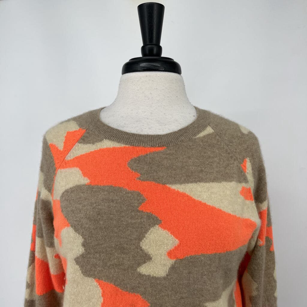 Brodie Cashmere Camo Sweater