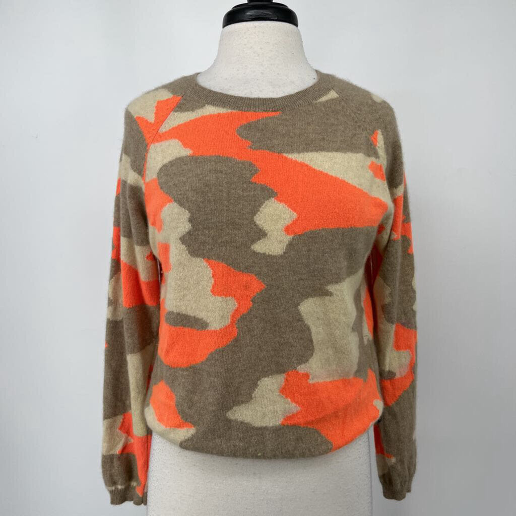 Brodie Cashmere Camo Sweater