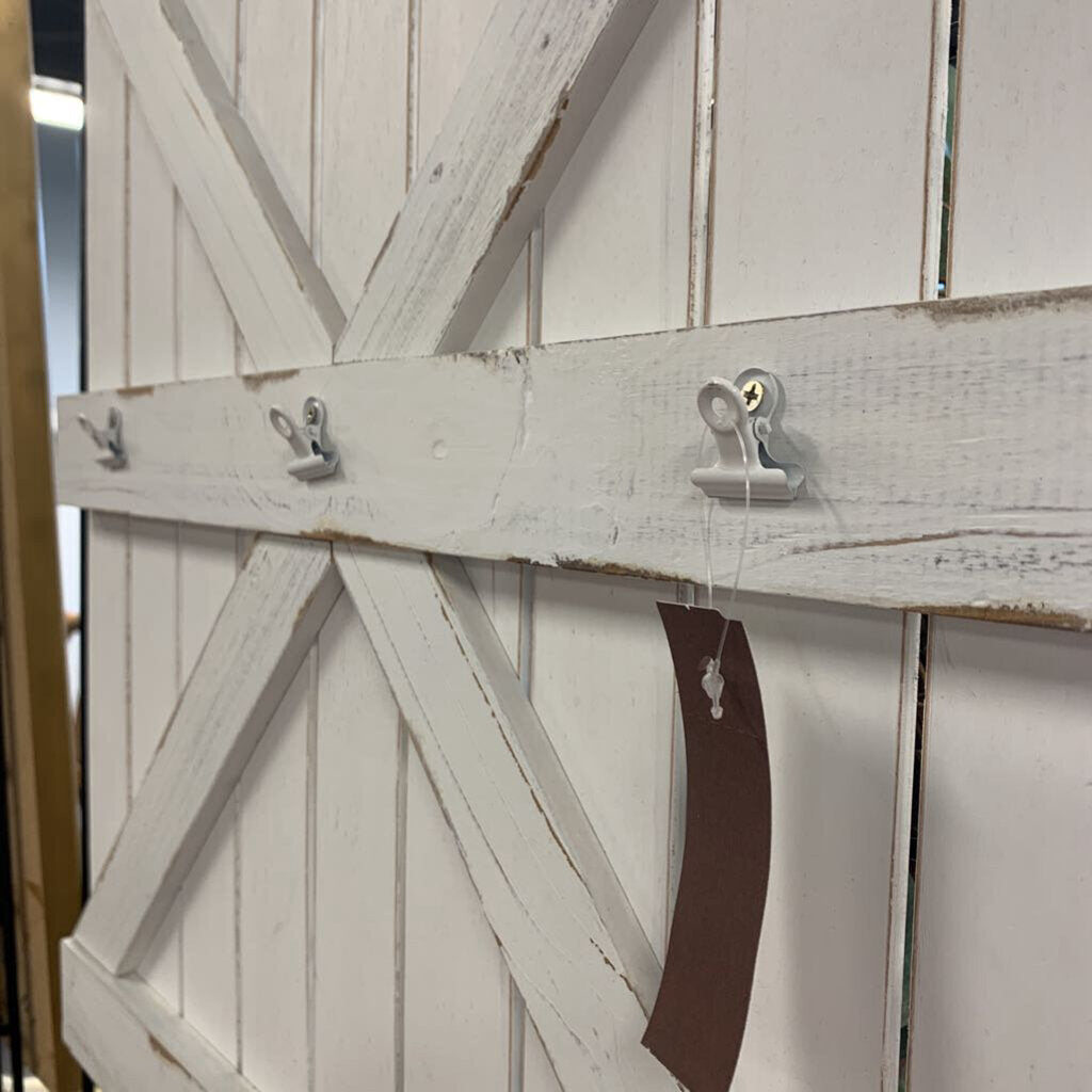 Wooden Barn Door Pic Holder