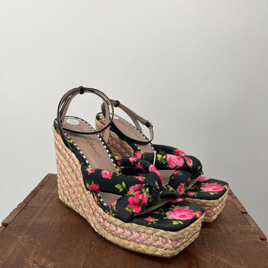 Betsey Johnson Floral Wedge Sandal