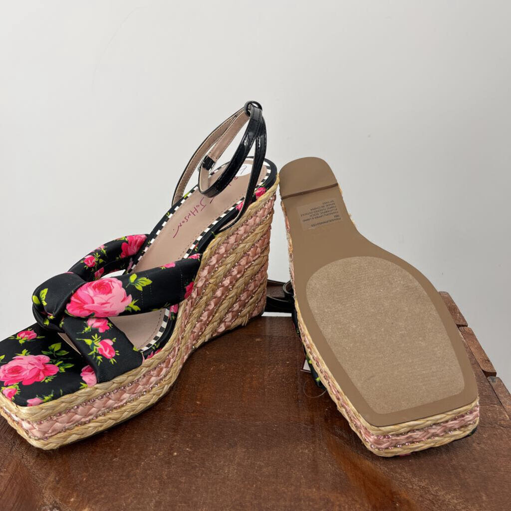 Betsey Johnson Floral Wedge Sandal