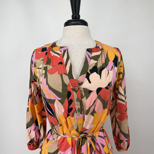 Loft L/s Floral Dress