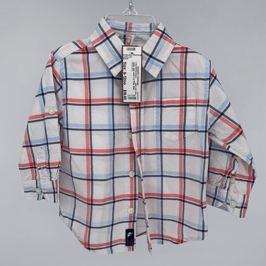 Janie and Jack L/s Plaid Shirt