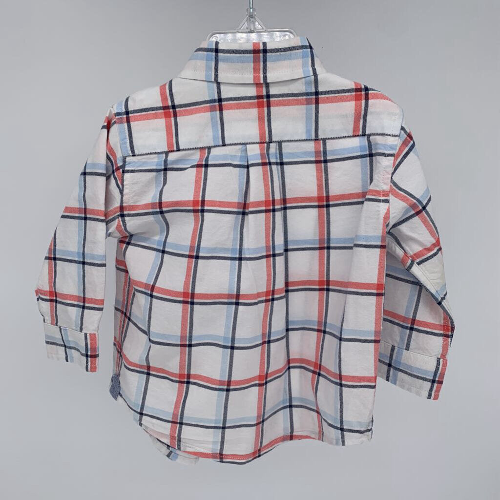 Janie and Jack L/s Plaid Shirt