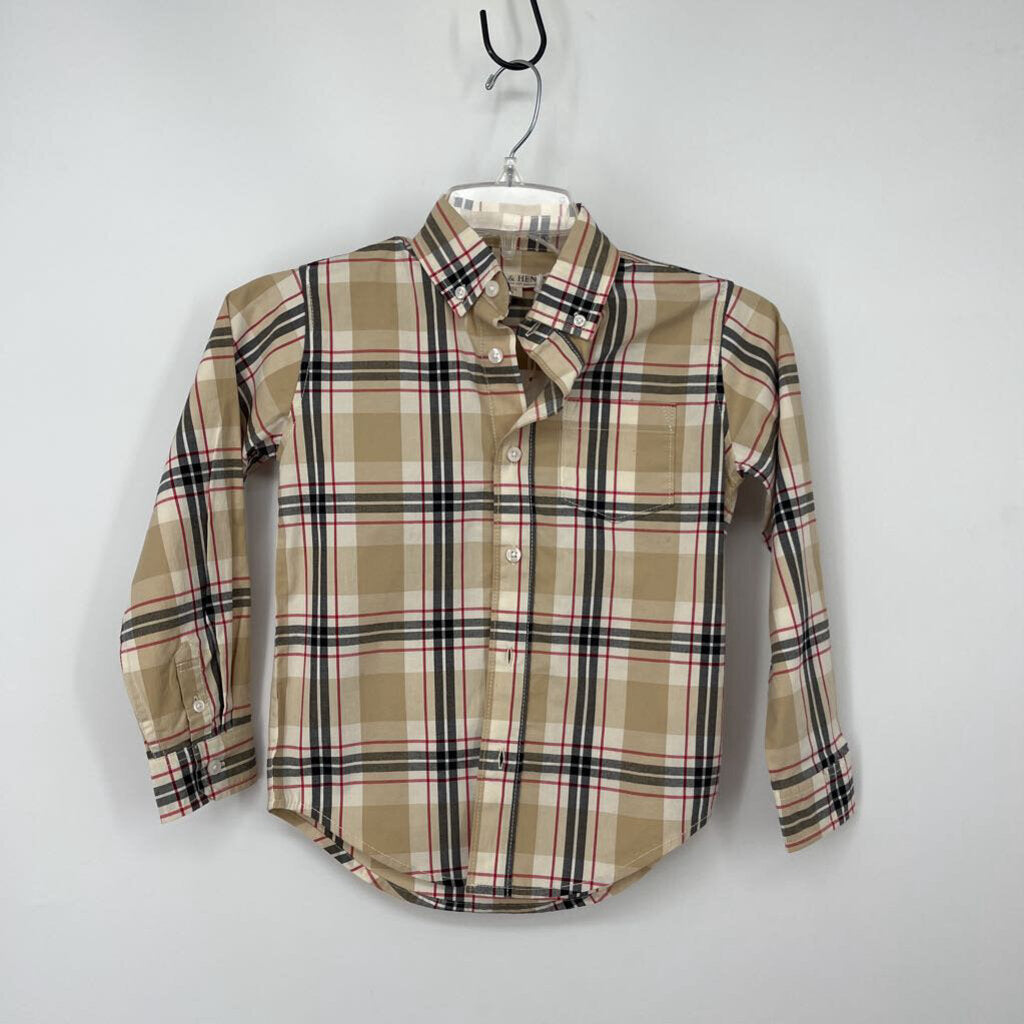 Hope & Henry L/s Plaid Shirt