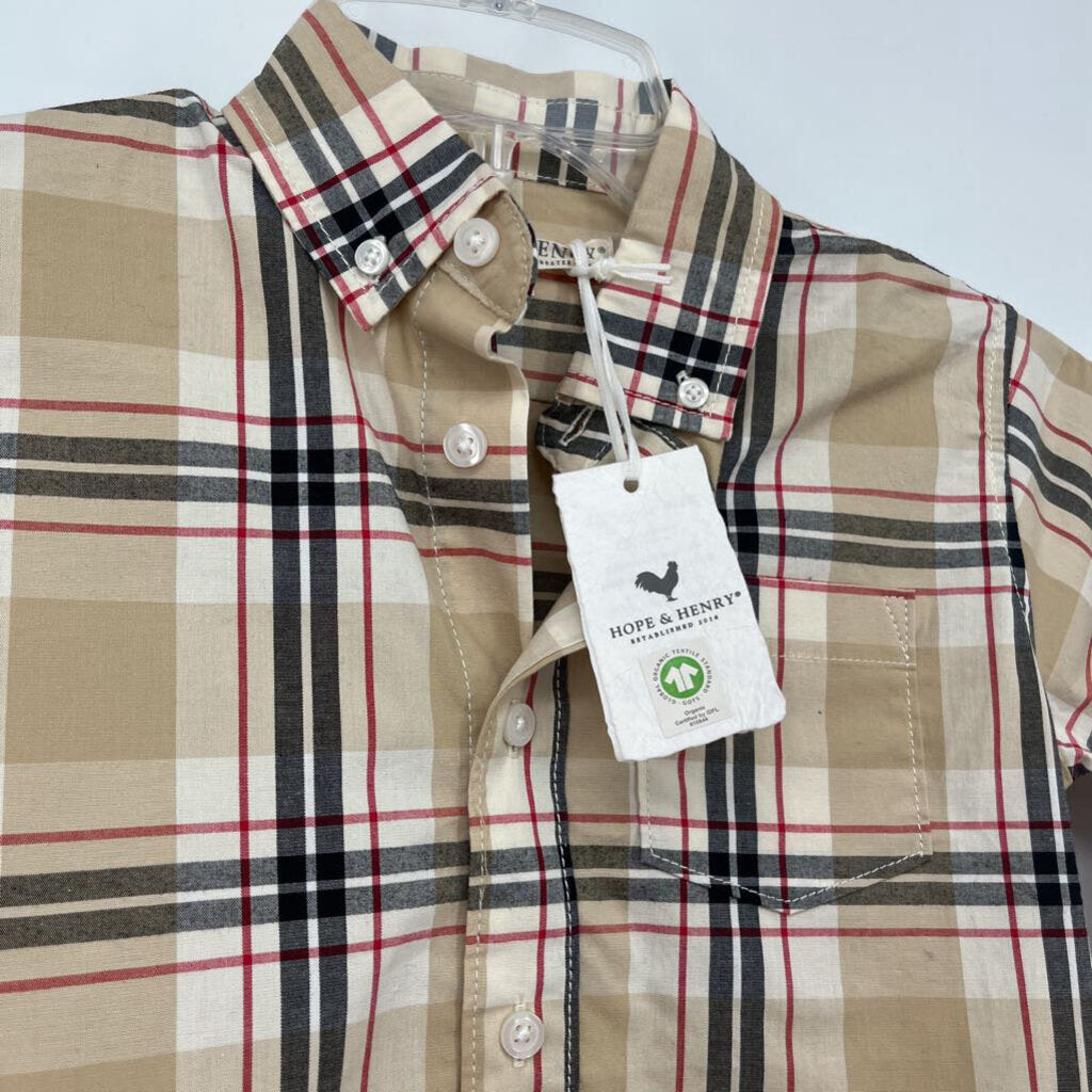 Hope & Henry L/s Plaid Shirt