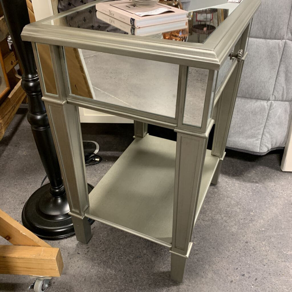 Mirrored Nightstand