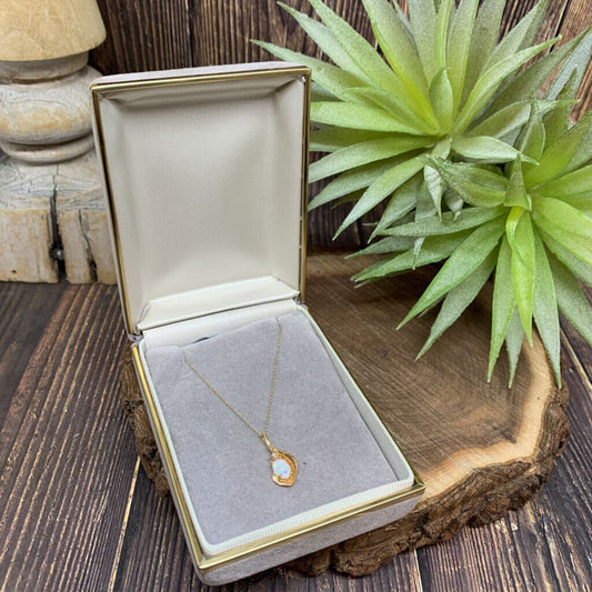 14k YG Opal Necklace