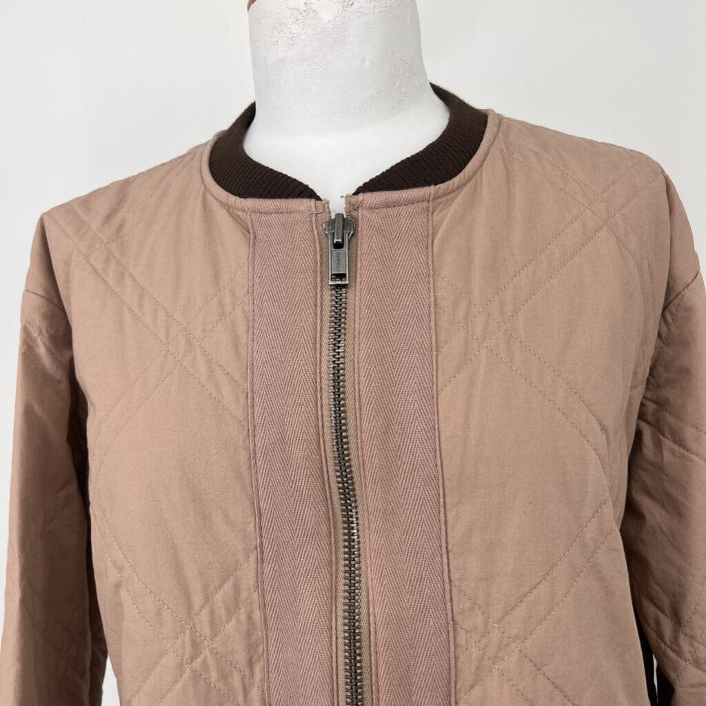 Free People Quilted Bomber Jacket