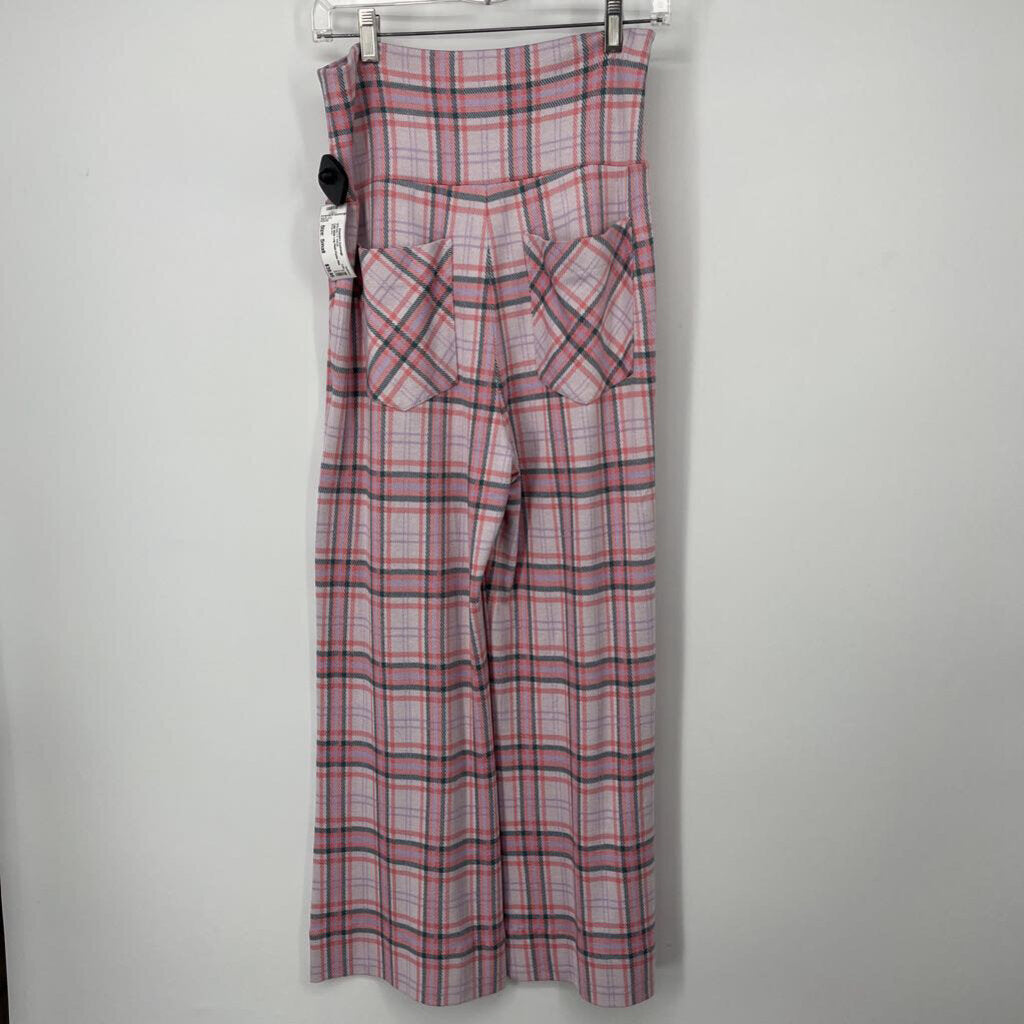 Cabi Wide Leg Plaid Pants