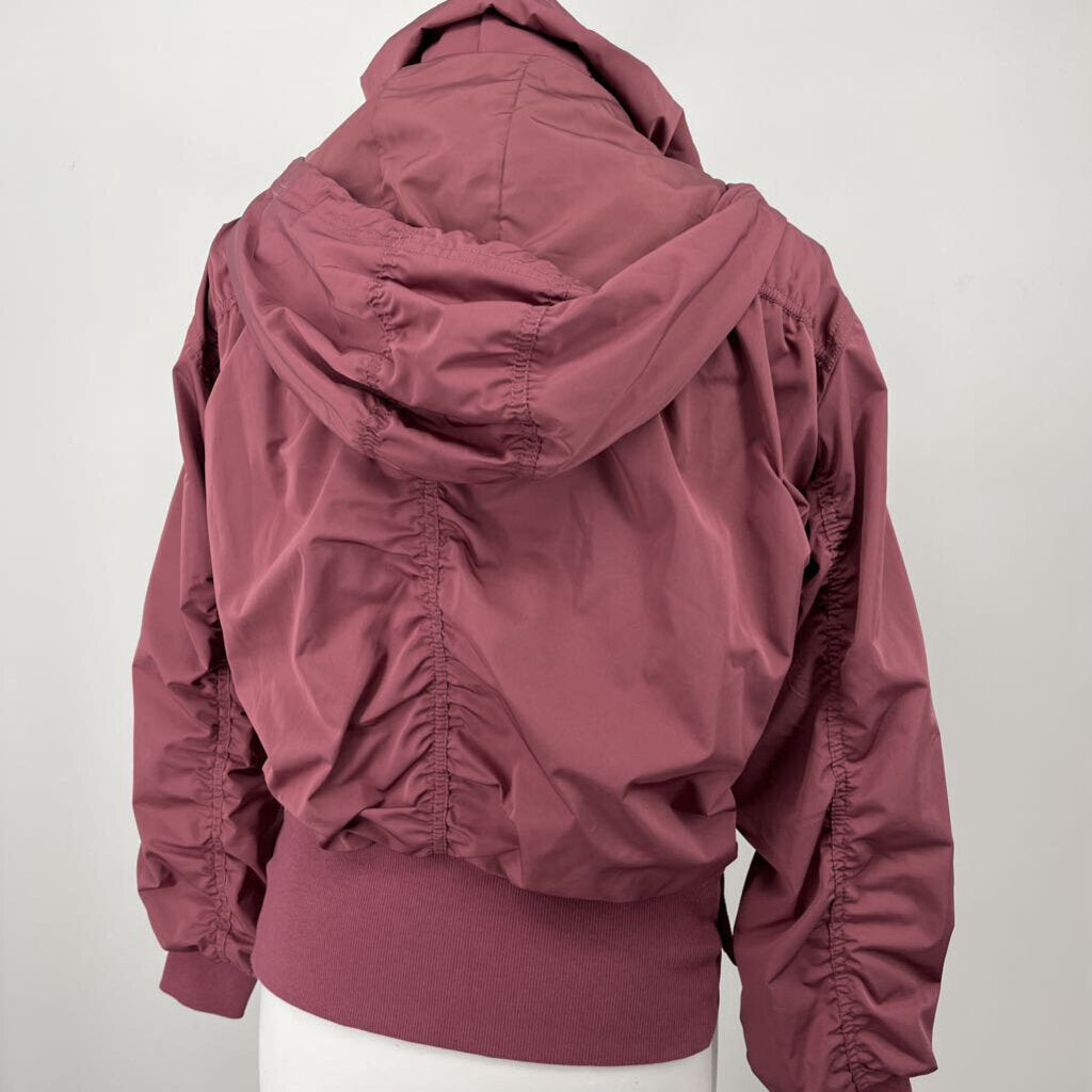 Athleta Hooded Bomber Jacket