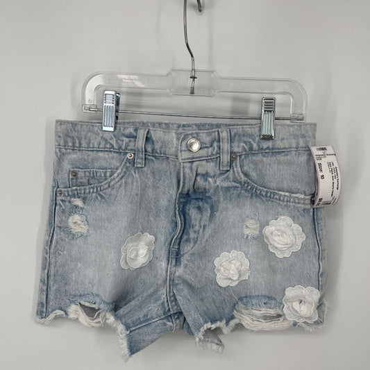 Zara Floral Jean Shorts