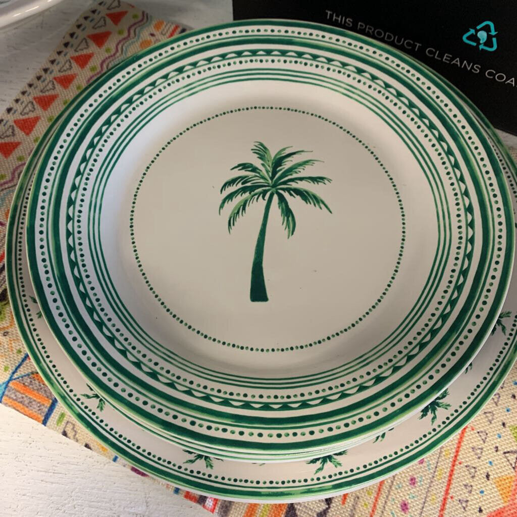 Palm Motif Dish Set