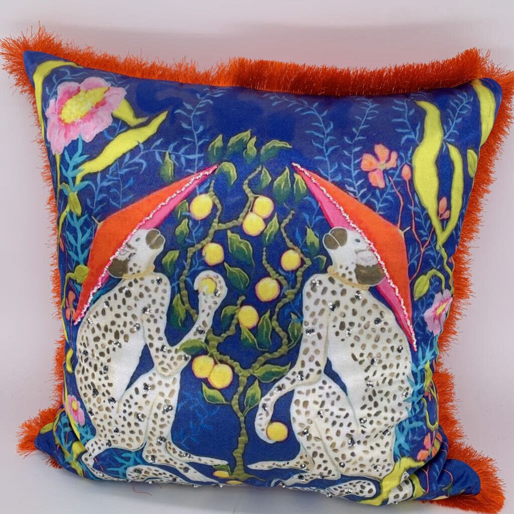 Abstract Jungle Pillow