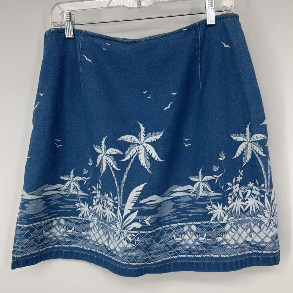 Liz Claiborne Palm Print Skort